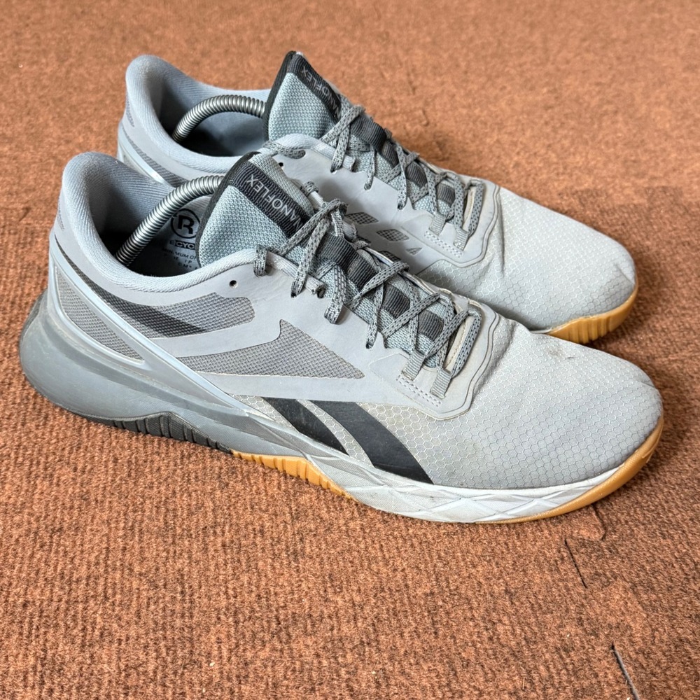 Reebok Nanoflex TR Mens Training Shoes Grey gym shoe Gum Sole GZ0246 Size 13 B+